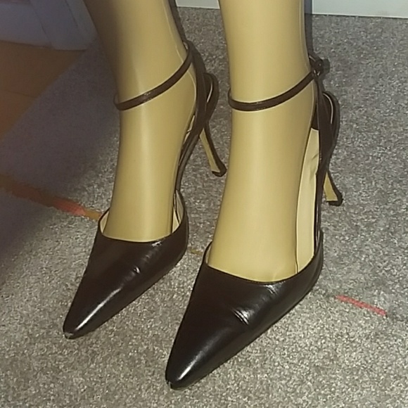 Manolo Blahnik /38/ black shoes with ankle tie - Picture 4 of 8